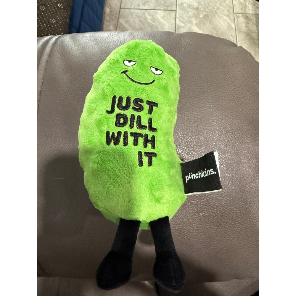 Punchkins Just Dill With It Plush‎ Pickle Keychain